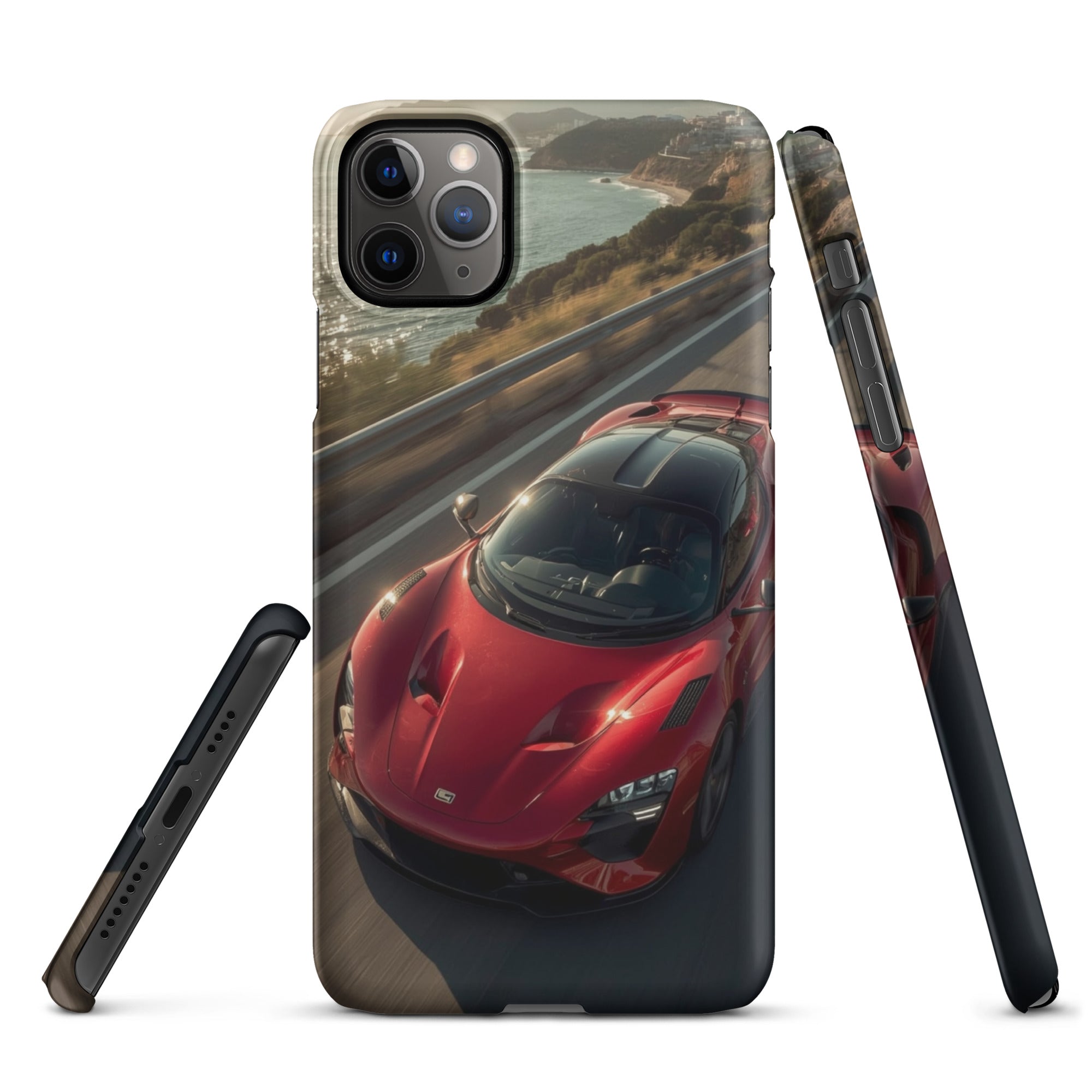 Foto di - Cover Resistente e Compatibile con Ricarica Wireless iPhone – Lucid Red Supercar-Smartphone-Biiply