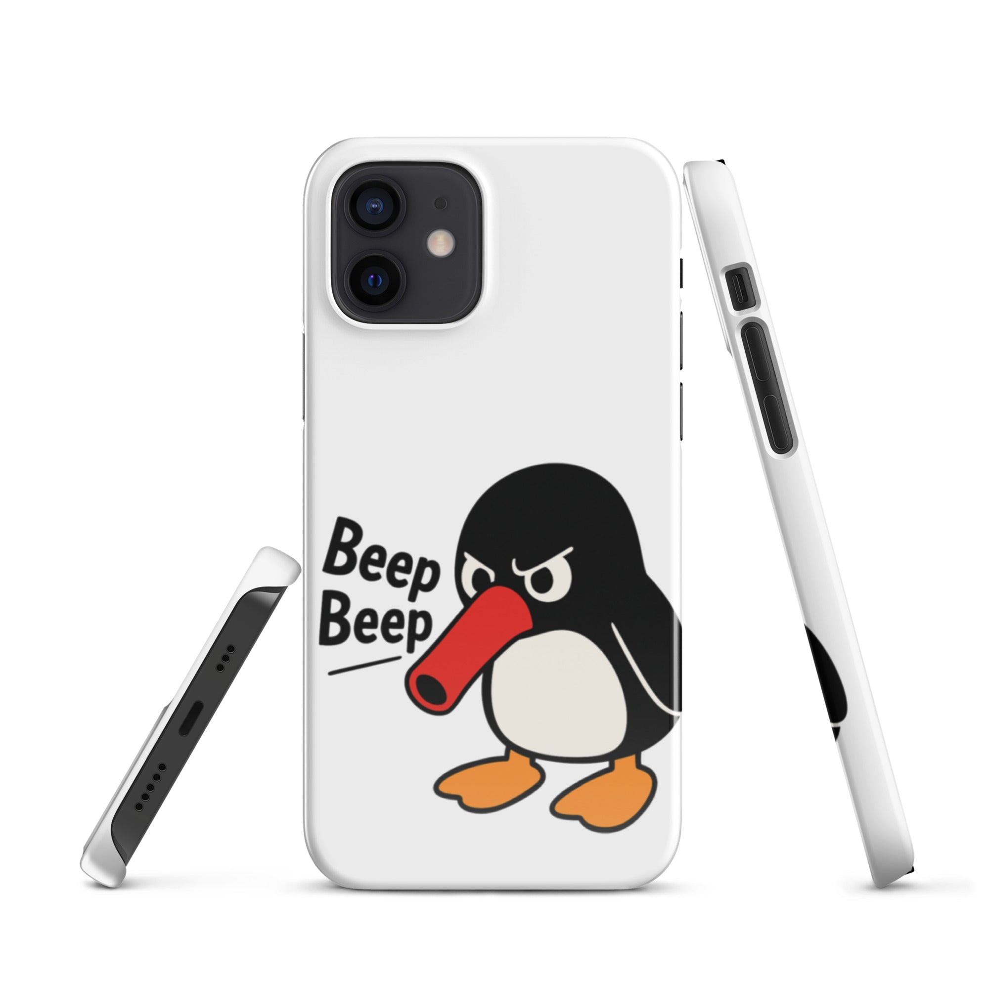 Foto di - Cover Resistente e Compatibile con Ricarica Wireless iPhone – Pinguino Arrabbiato-Smartphone-Biiply