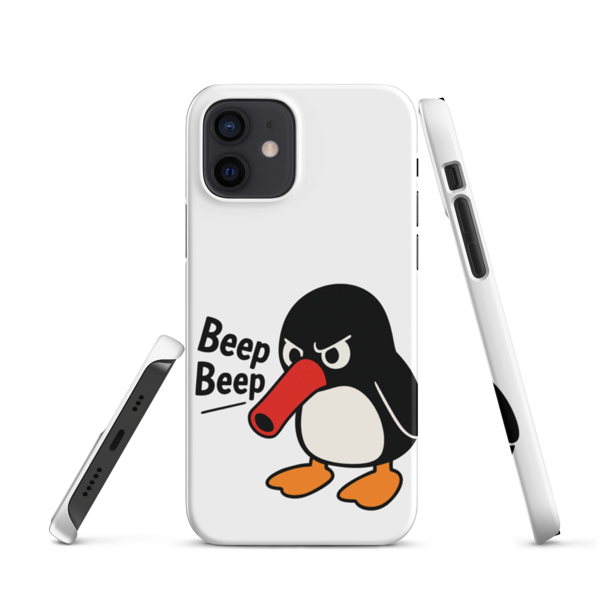 Foto di - Cover Resistente e Compatibile con Ricarica Wireless iPhone – Pinguino Arrabbiato-Smartphone-Biiply