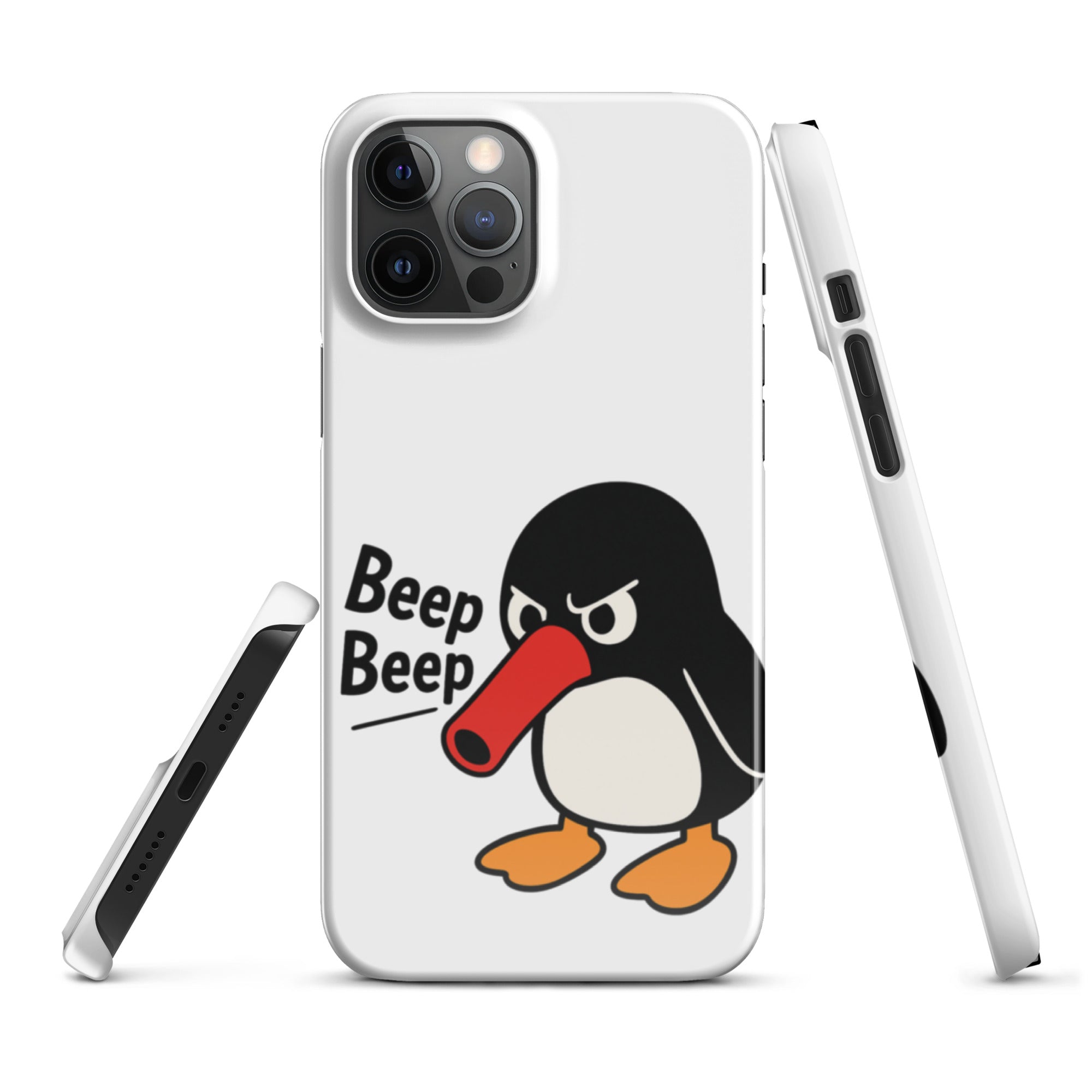 Foto di - Cover Resistente e Compatibile con Ricarica Wireless iPhone – Pinguino Arrabbiato-Smartphone-Biiply