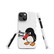 Foto di - Cover Resistente e Compatibile con Ricarica Wireless iPhone – Pinguino Arrabbiato-Smartphone-Biiply