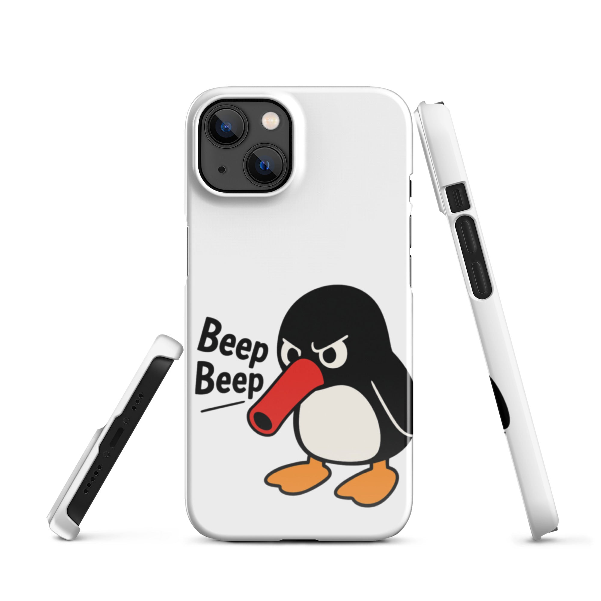 Foto di - Cover Resistente e Compatibile con Ricarica Wireless iPhone – Pinguino Arrabbiato-Smartphone-Biiply