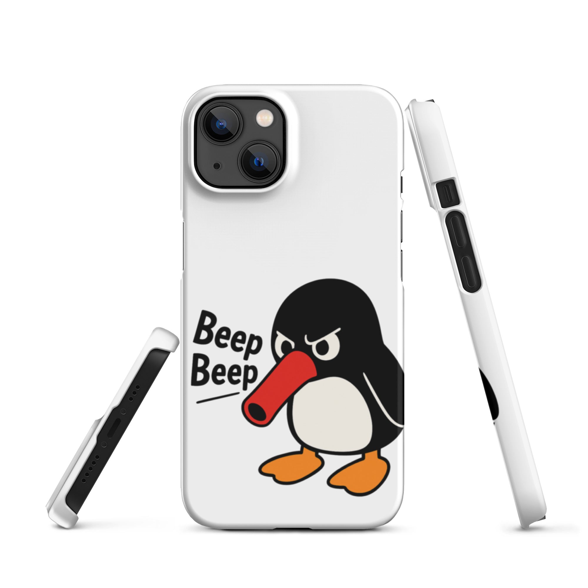 Foto di - Cover Resistente e Compatibile con Ricarica Wireless iPhone – Pinguino Arrabbiato-Smartphone-Biiply