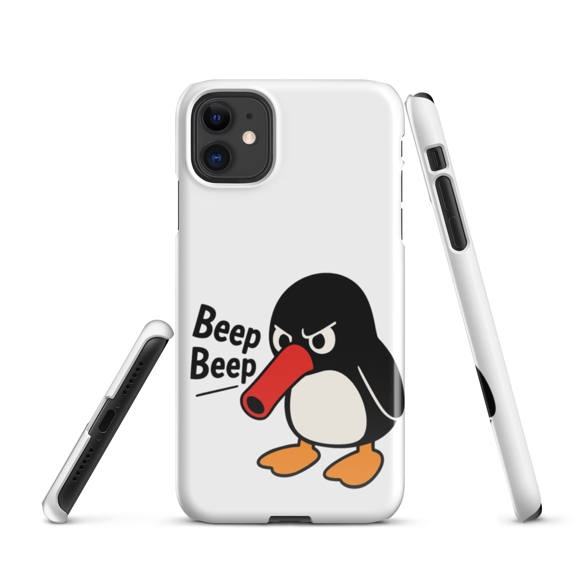 Foto di - Cover Resistente e Compatibile con Ricarica Wireless iPhone – Pinguino Arrabbiato-Smartphone-Biiply