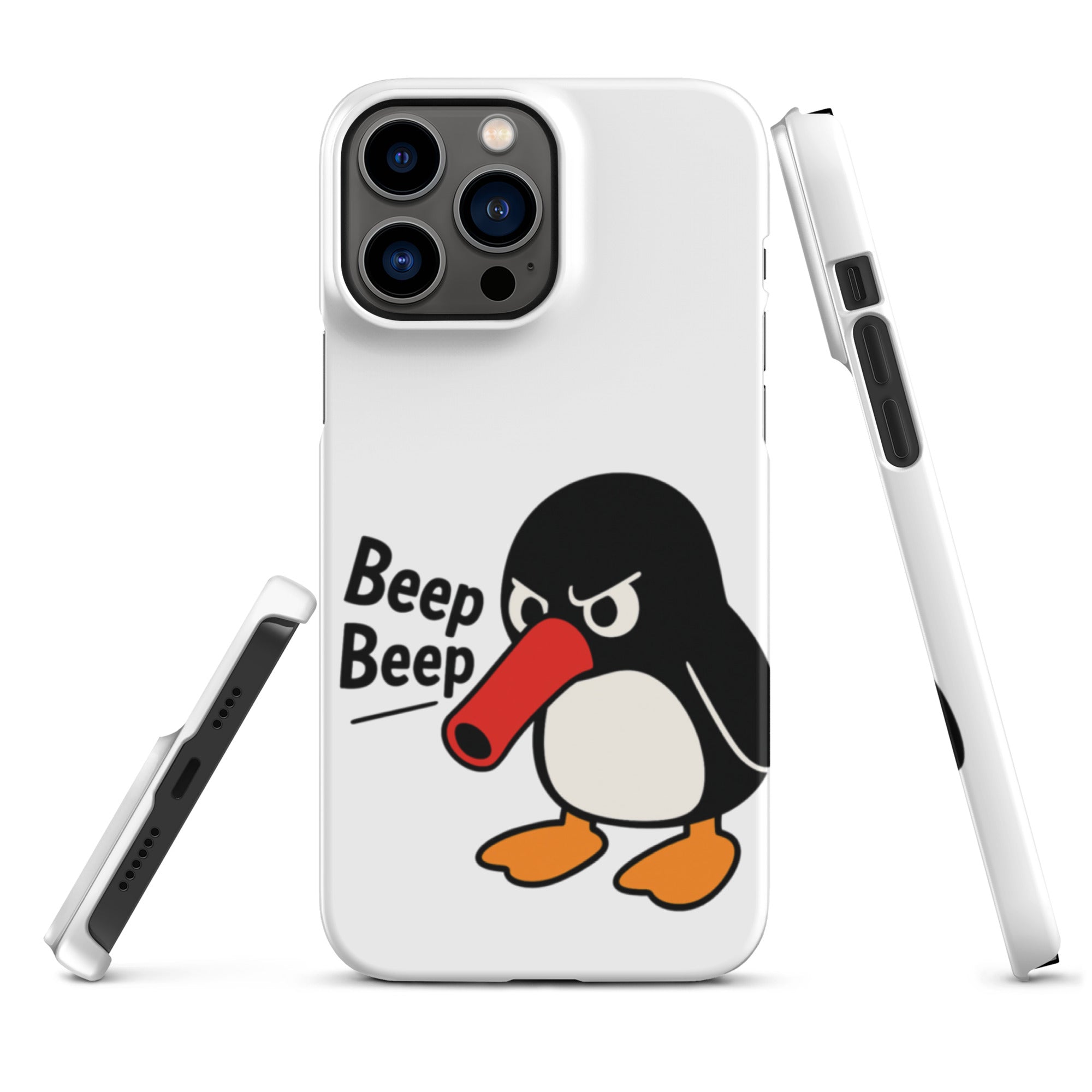 Foto di - Cover Resistente e Compatibile con Ricarica Wireless iPhone – Pinguino Arrabbiato-Smartphone-Biiply