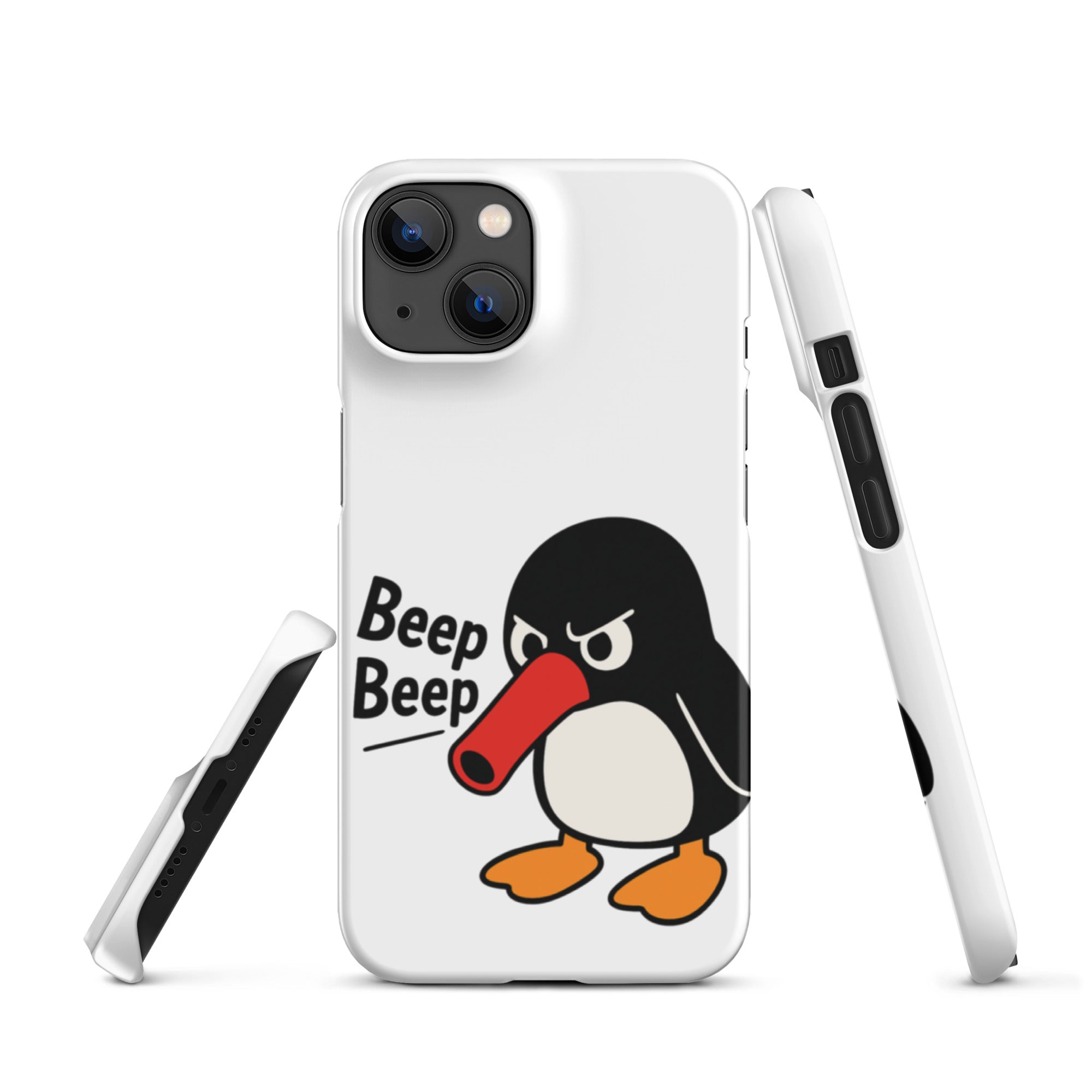 Foto di - Cover Resistente e Compatibile con Ricarica Wireless iPhone – Pinguino Arrabbiato-Smartphone-Biiply