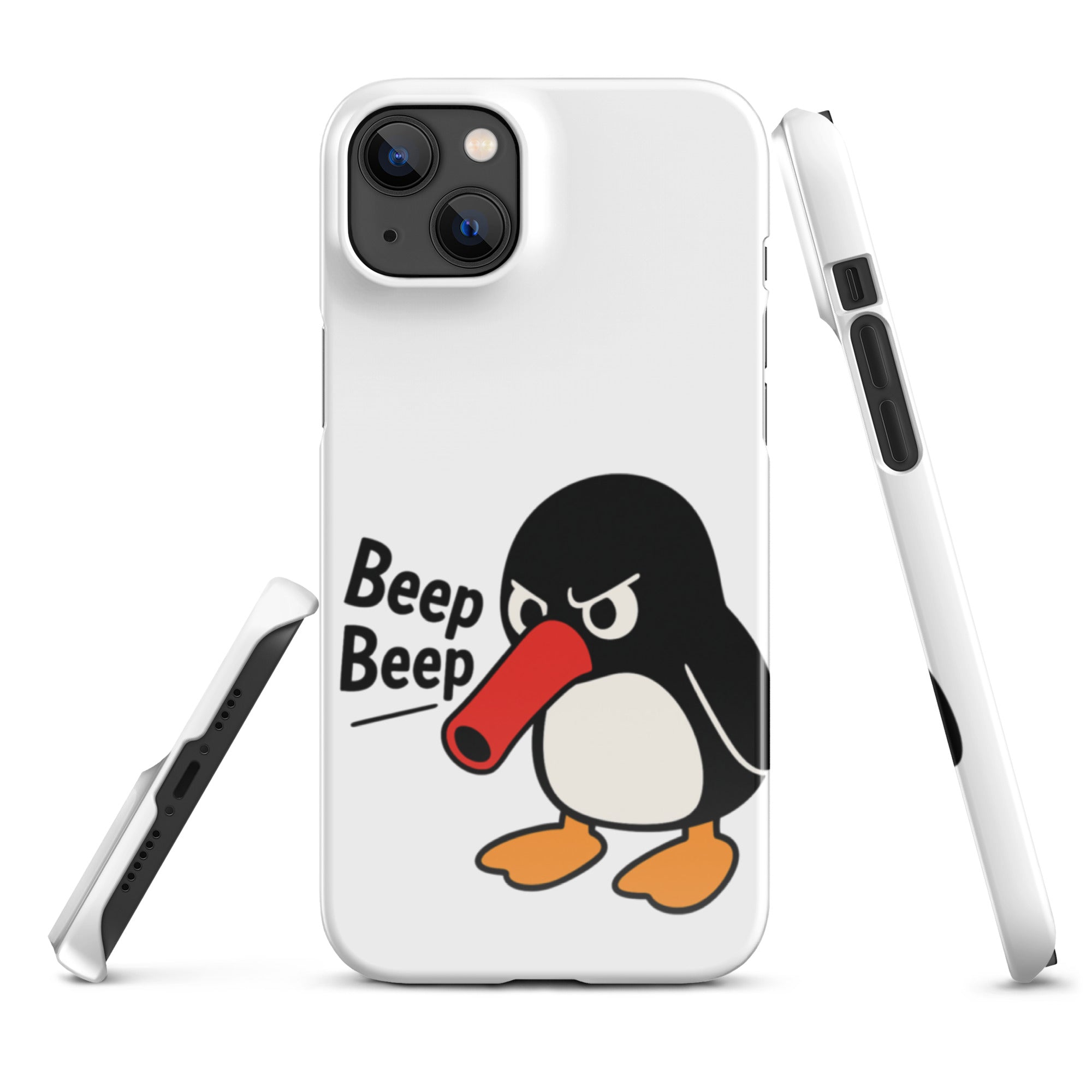 Foto di - Cover Resistente e Compatibile con Ricarica Wireless iPhone – Pinguino Arrabbiato-Smartphone-Biiply