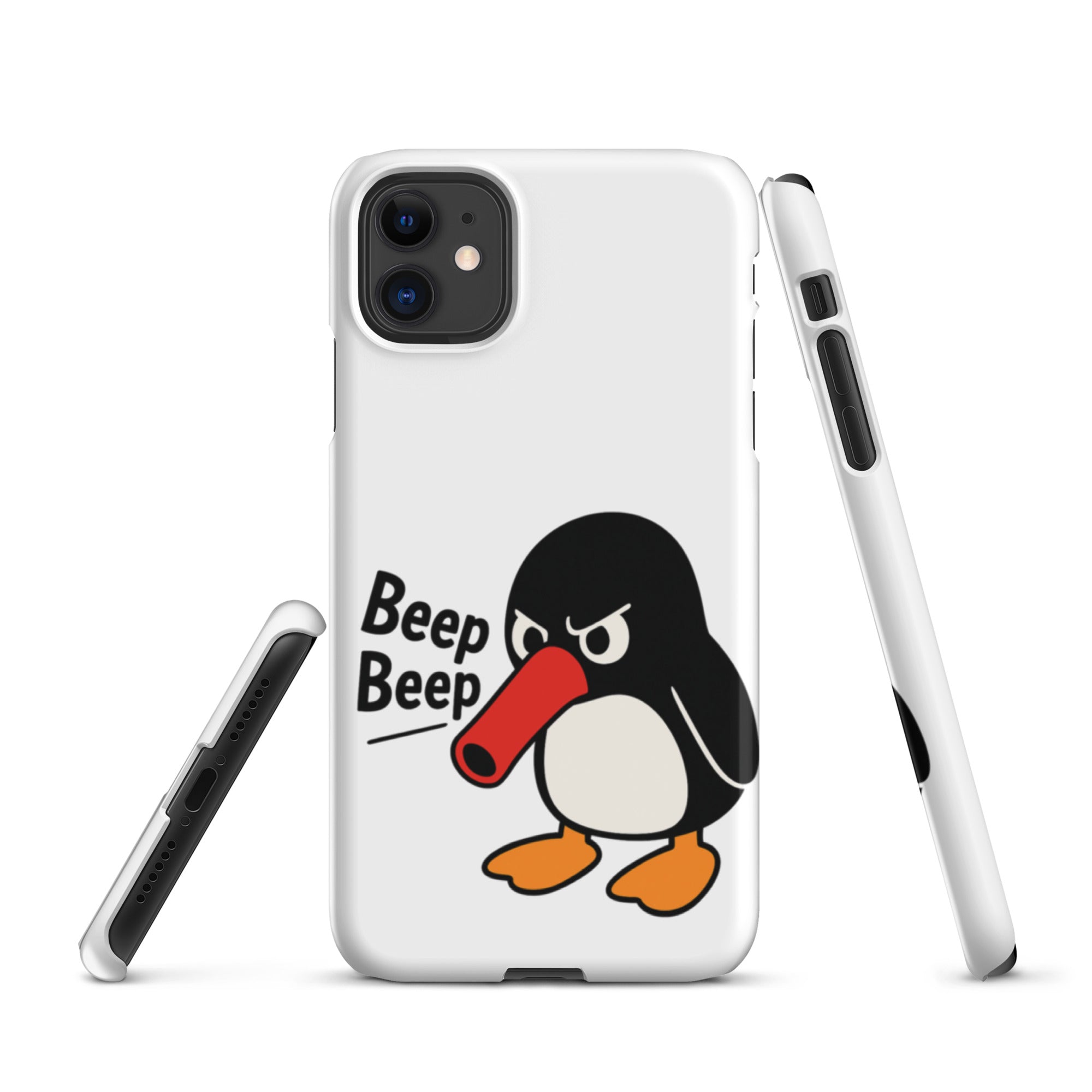 Foto di - Cover Resistente e Compatibile con Ricarica Wireless iPhone – Pinguino Arrabbiato-Smartphone-Biiply