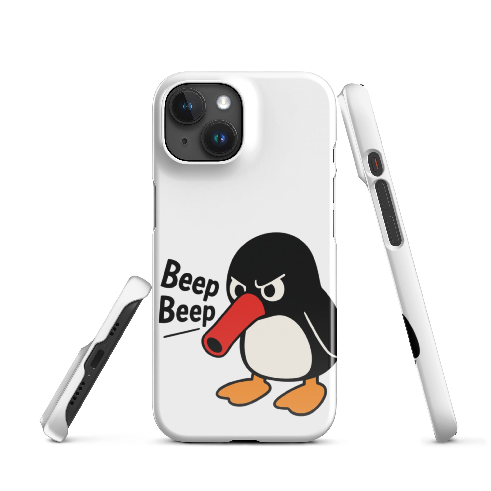 Foto di - Cover Resistente e Compatibile con Ricarica Wireless iPhone – Pinguino Arrabbiato-Smartphone-Biiply