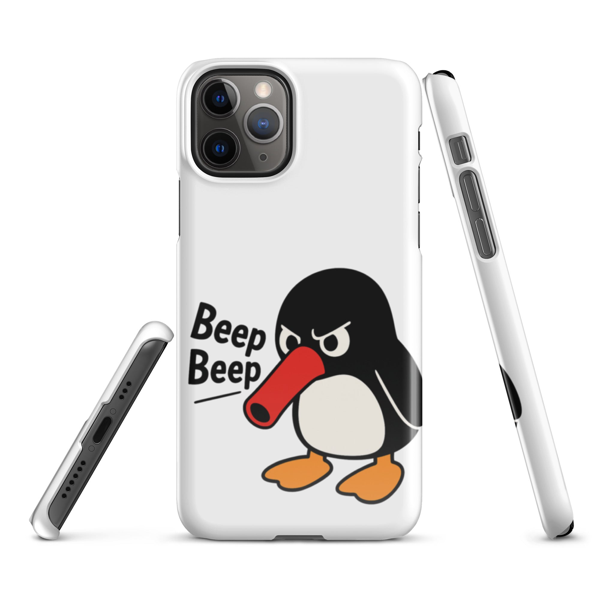 Foto di - Cover Resistente e Compatibile con Ricarica Wireless iPhone – Pinguino Arrabbiato-Smartphone-Biiply