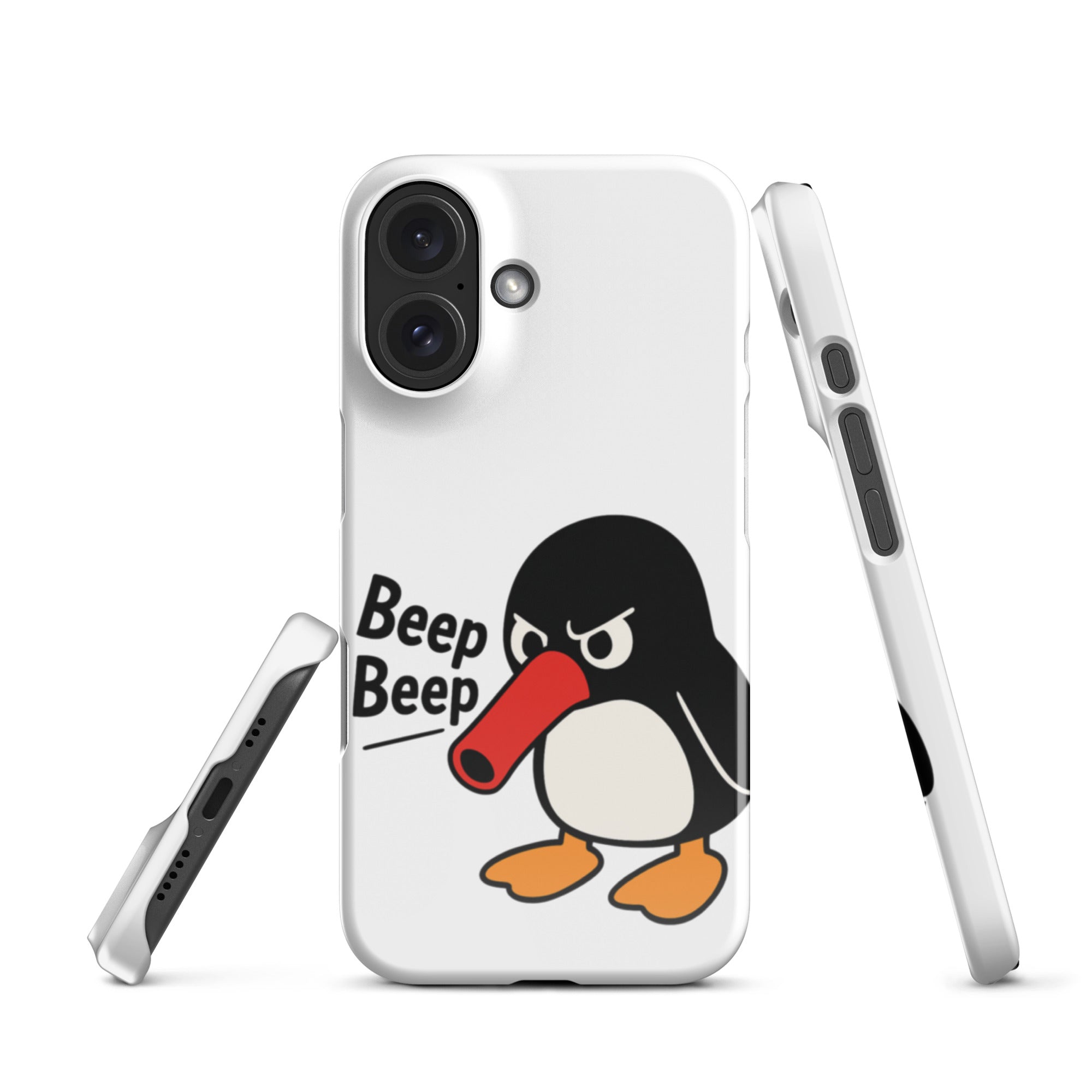 Foto di - Cover Resistente e Compatibile con Ricarica Wireless iPhone – Pinguino Arrabbiato-Smartphone-Biiply
