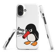 Foto di - Cover Resistente e Compatibile con Ricarica Wireless iPhone – Pinguino Arrabbiato-Smartphone-Biiply