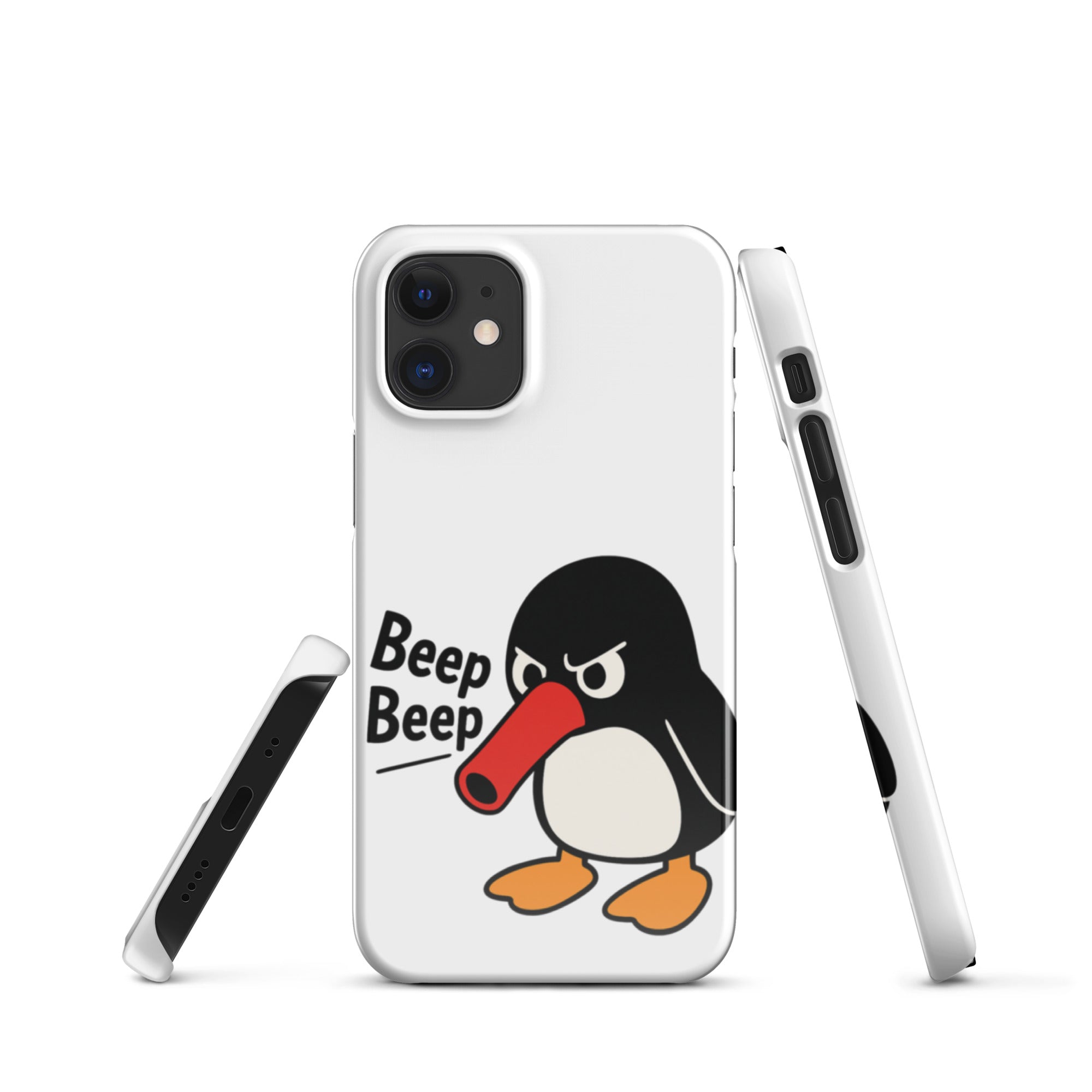 Foto di - Cover Resistente e Compatibile con Ricarica Wireless iPhone – Pinguino Arrabbiato-Smartphone-Biiply