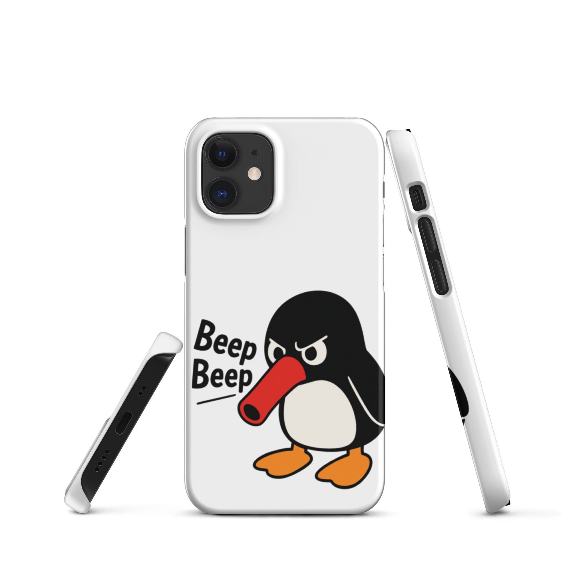 Foto di - Cover Resistente e Compatibile con Ricarica Wireless iPhone – Pinguino Arrabbiato-Smartphone-Biiply