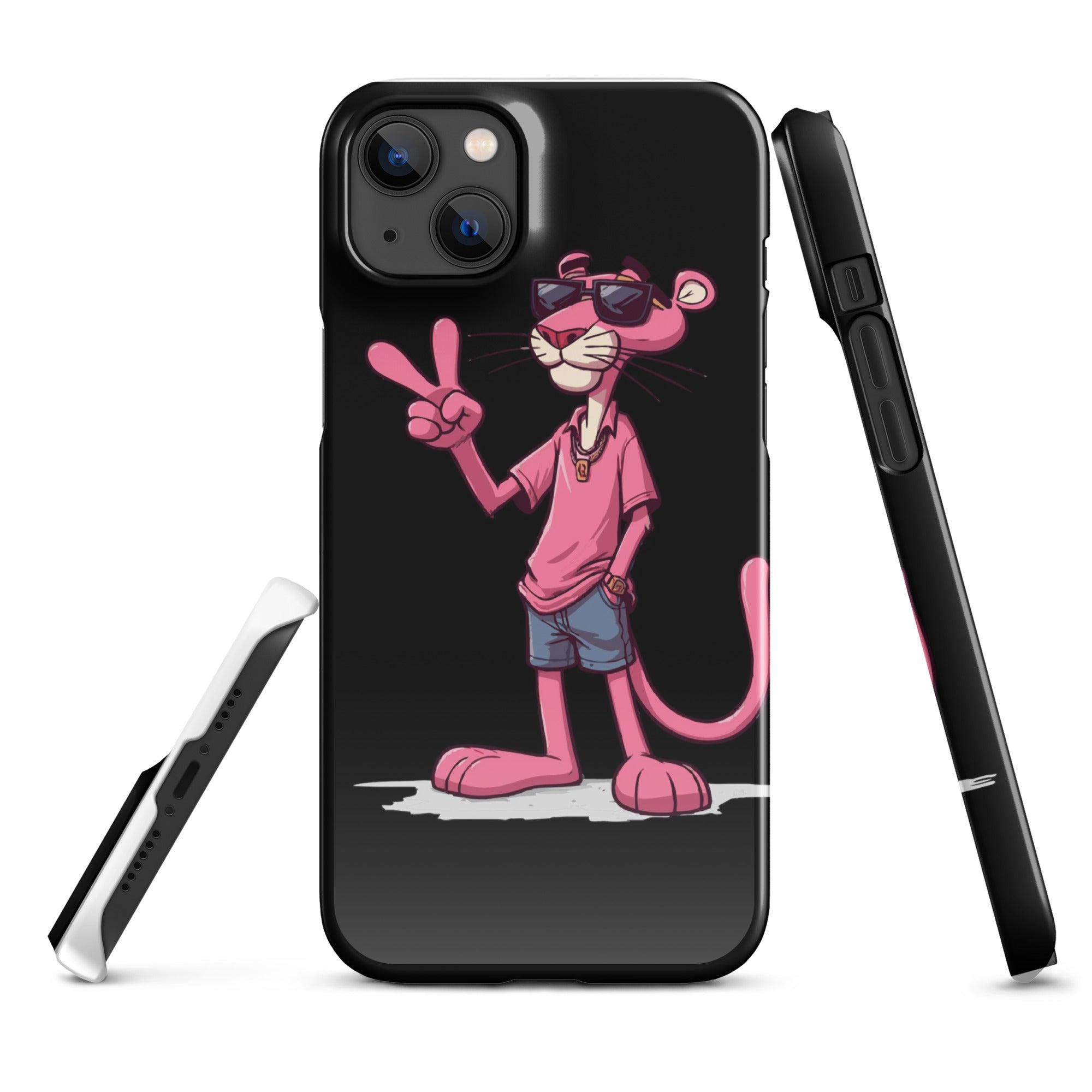 Foto di - Cover Resistente e Compatibile con Ricarica Wireless iPhone – Pink Panter-Smartphone-Biiply