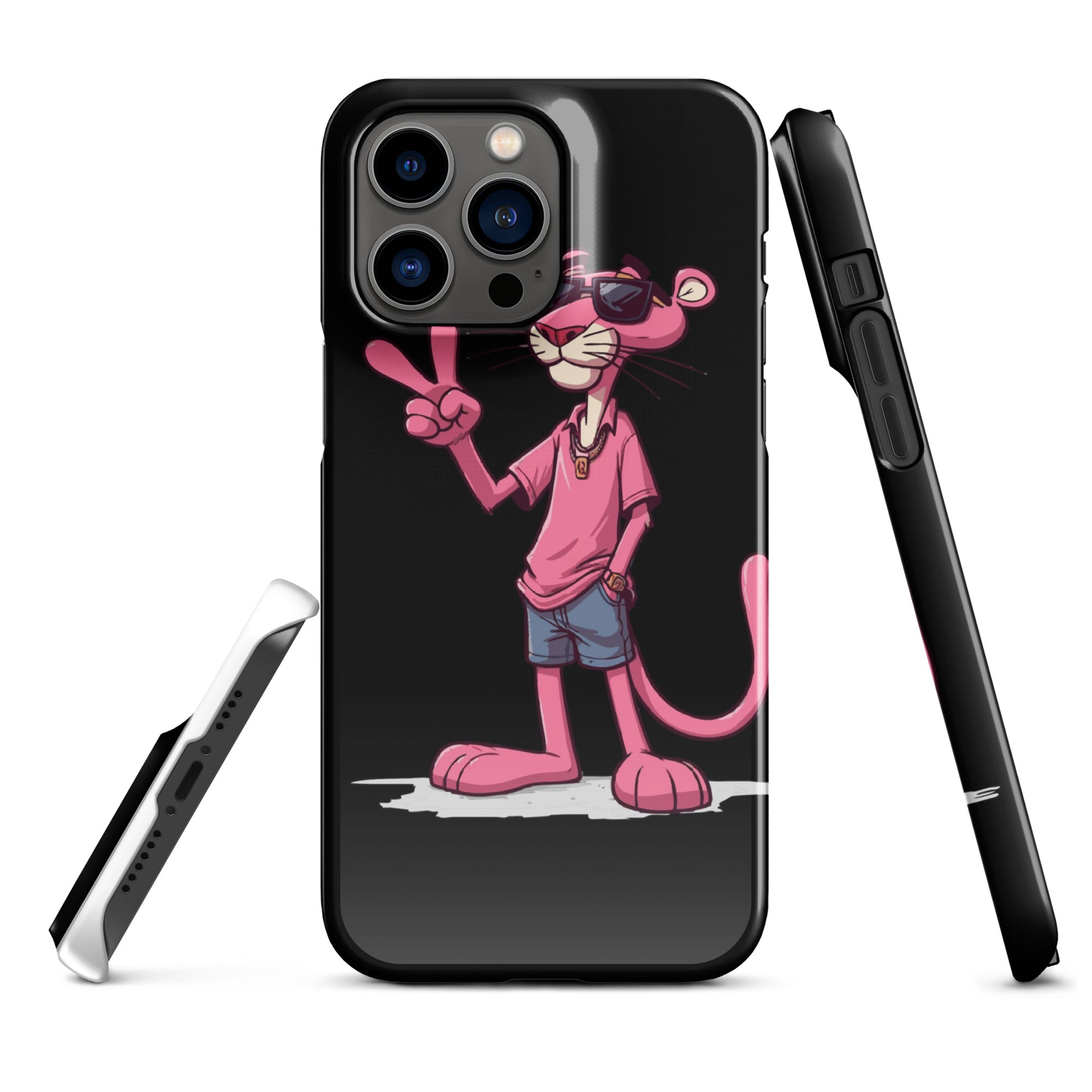 Foto di - Cover Resistente e Compatibile con Ricarica Wireless iPhone – Pink Panter-Smartphone-Biiply