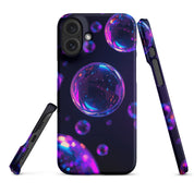 Foto di - Cover Resistente e Compatibile con Ricarica Wireless iPhone – Purple Bubbles-Smartphone-Biiply