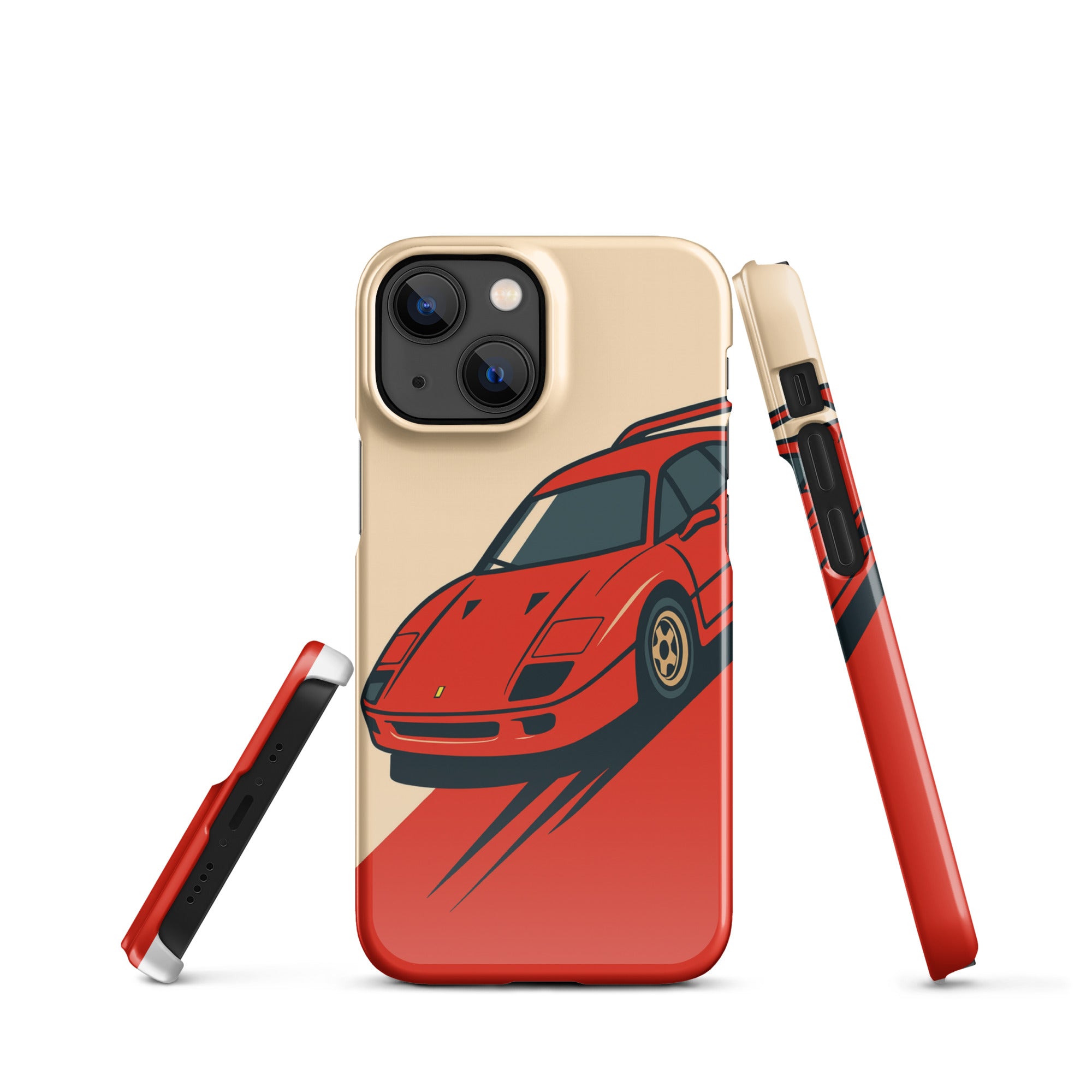 Foto di - Cover Resistente e Compatibile con Ricarica Wireless iPhone – Tessa Rossa-Smartphone-Biiply