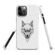 Foto di - Cover Resistente e Compatibile con Ricarica Wireless iPhone – Testa Di Lupo Frame-Smartphone-Biiply