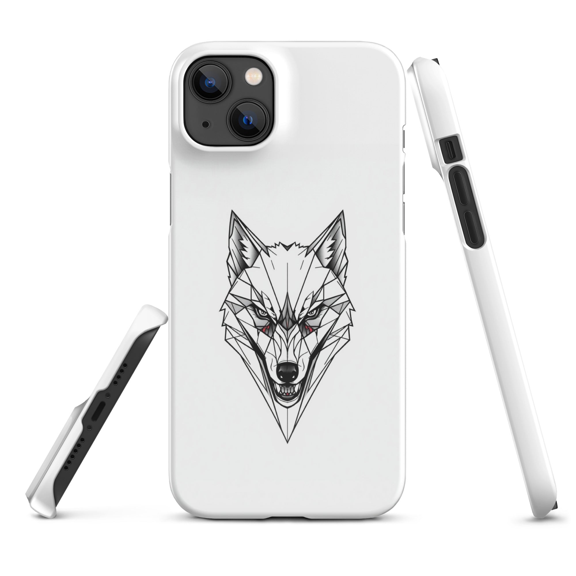 Foto di - Cover Resistente e Compatibile con Ricarica Wireless iPhone – Testa Di Lupo Frame-Smartphone-Biiply