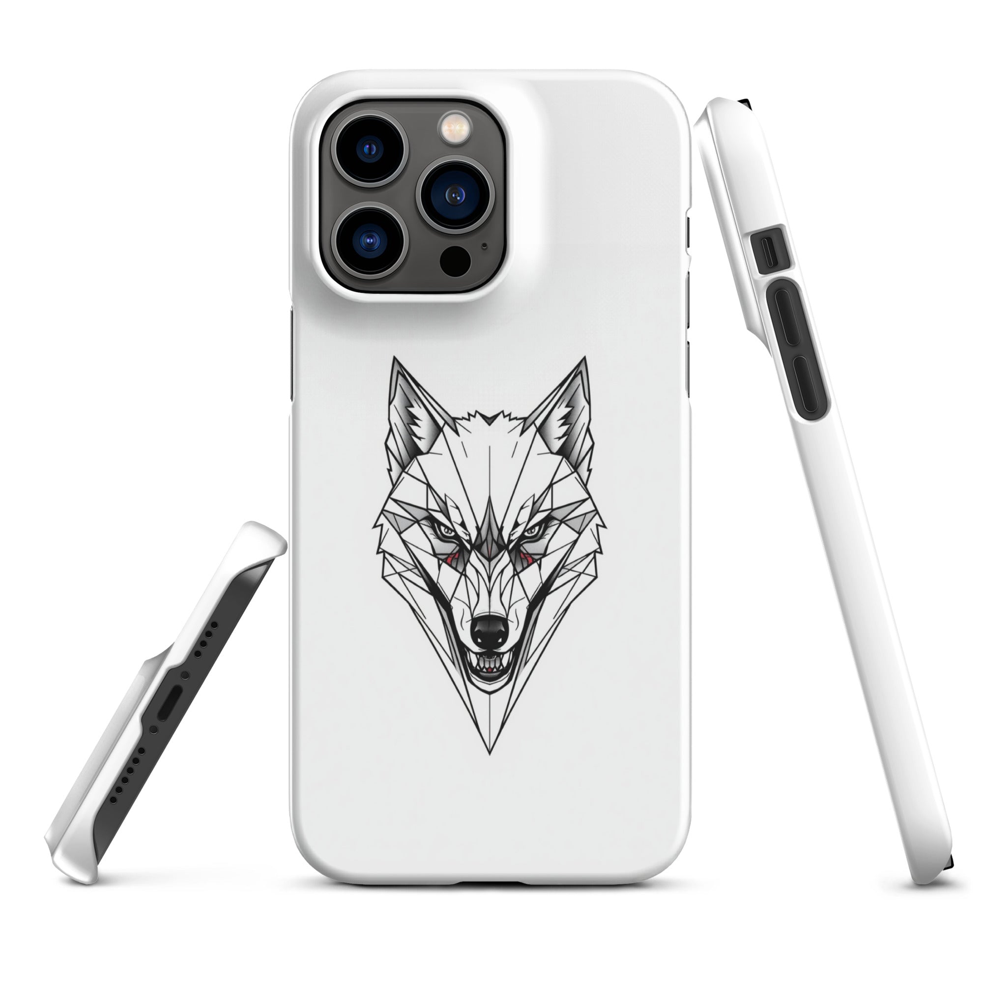 Foto di - Cover Resistente e Compatibile con Ricarica Wireless iPhone – Testa Di Lupo Frame-Smartphone-Biiply