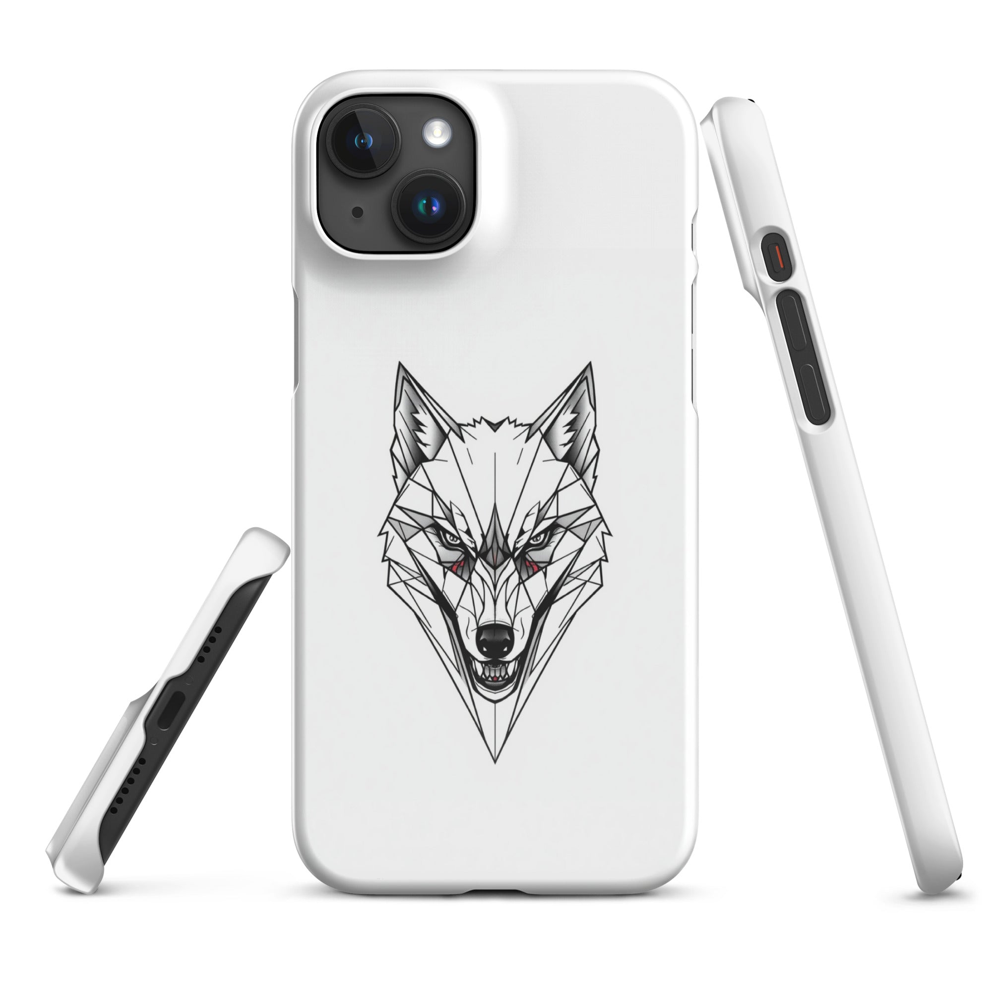 Foto di - Cover Resistente e Compatibile con Ricarica Wireless iPhone – Testa Di Lupo Frame-Smartphone-Biiply