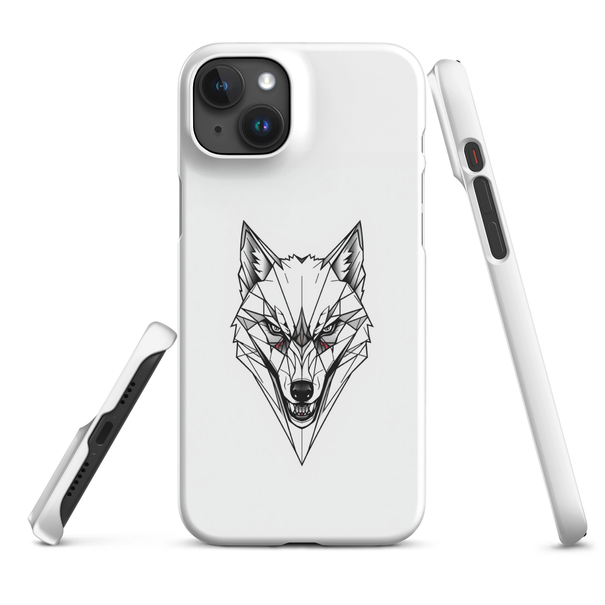 Foto di - Cover Resistente e Compatibile con Ricarica Wireless iPhone – Testa Di Lupo Frame-Smartphone-Biiply