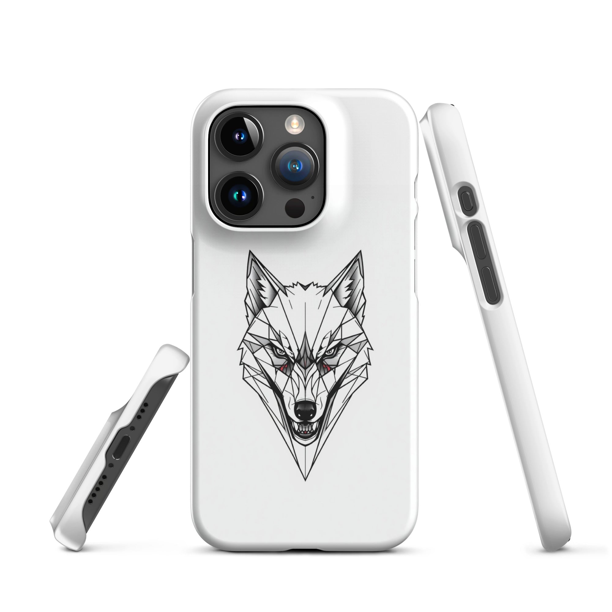 Foto di - Cover Resistente e Compatibile con Ricarica Wireless iPhone – Testa Di Lupo Frame-Smartphone-Biiply