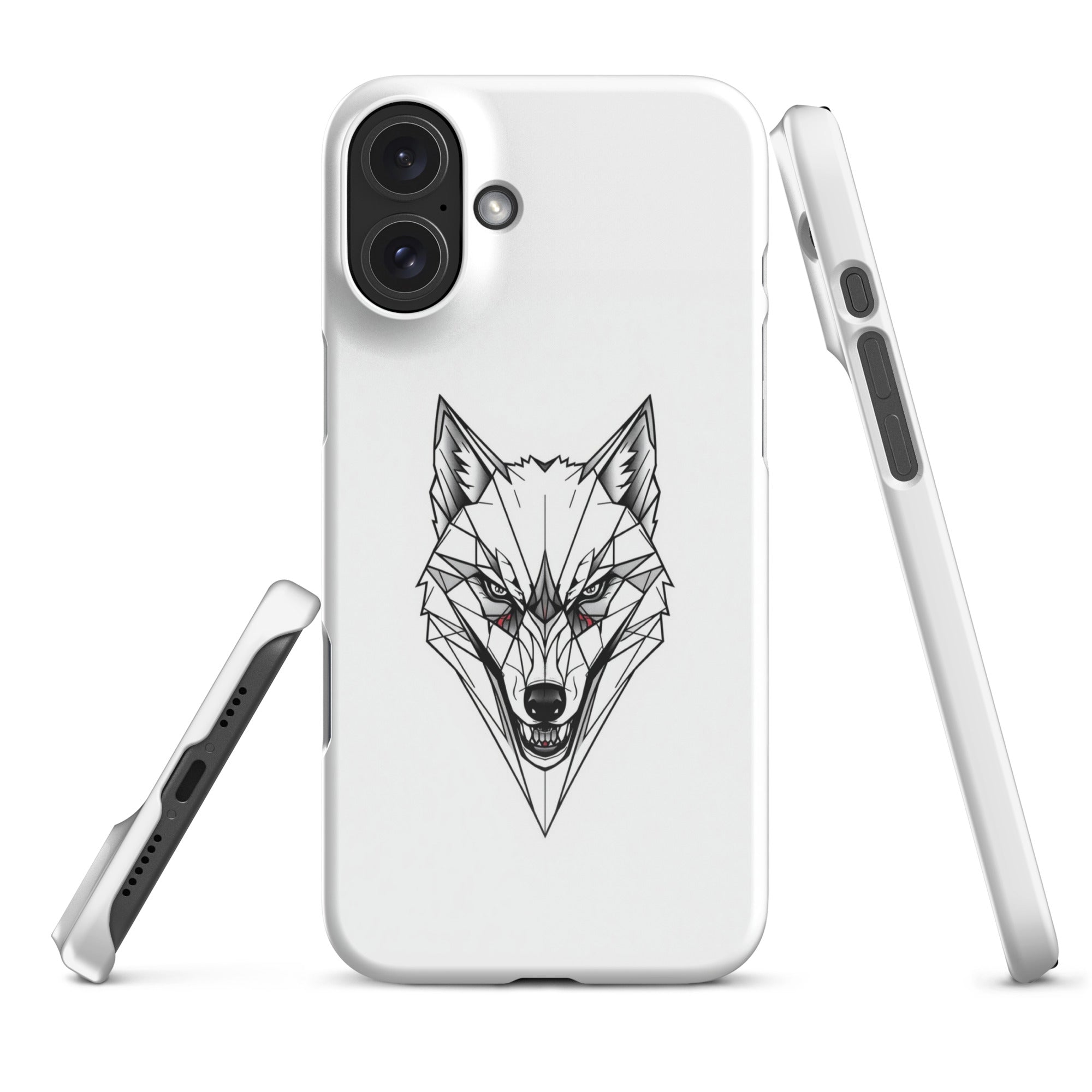 Foto di - Cover Resistente e Compatibile con Ricarica Wireless iPhone – Testa Di Lupo Frame-Smartphone-Biiply