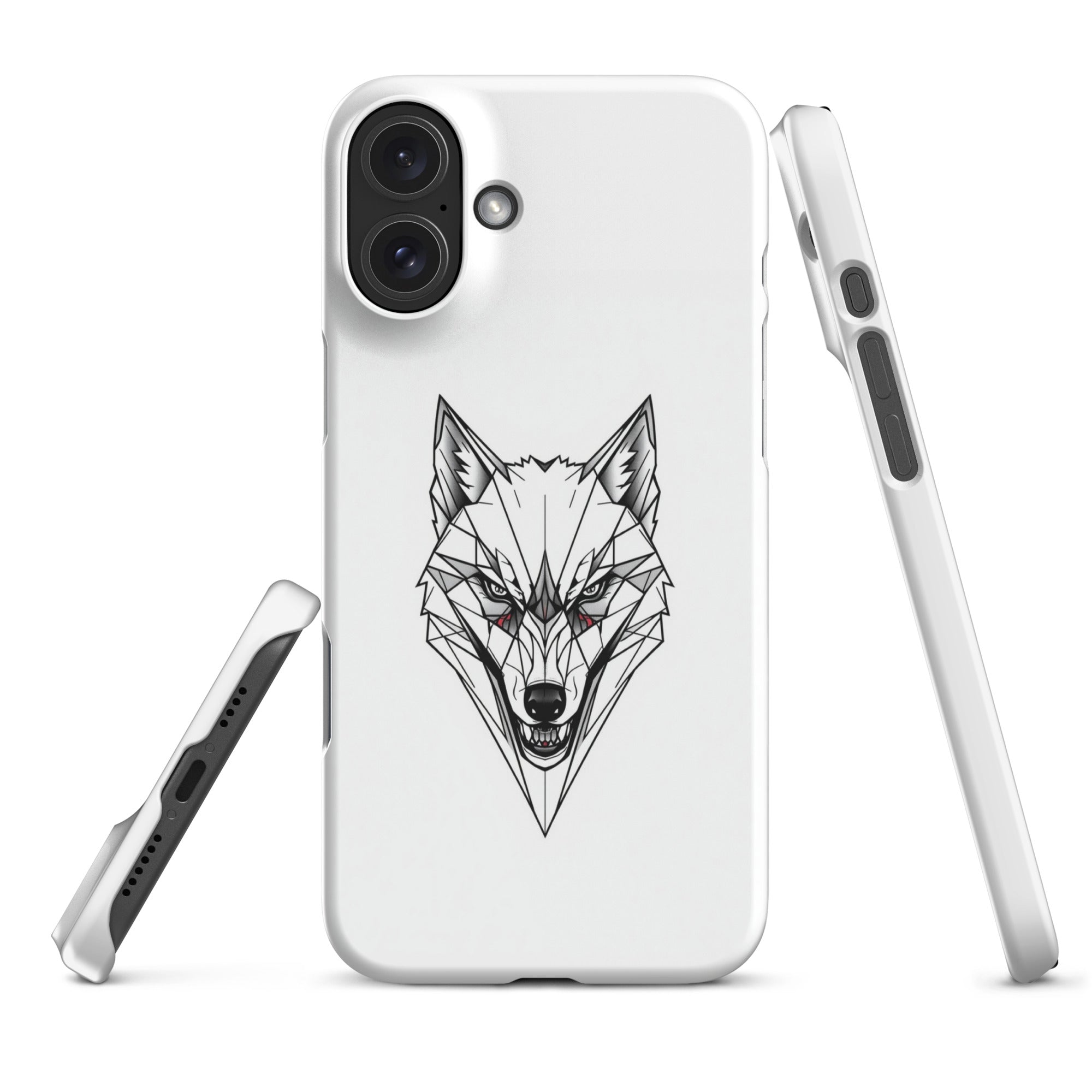 Foto di - Cover Resistente e Compatibile con Ricarica Wireless iPhone – Testa Di Lupo Frame-Smartphone-Biiply