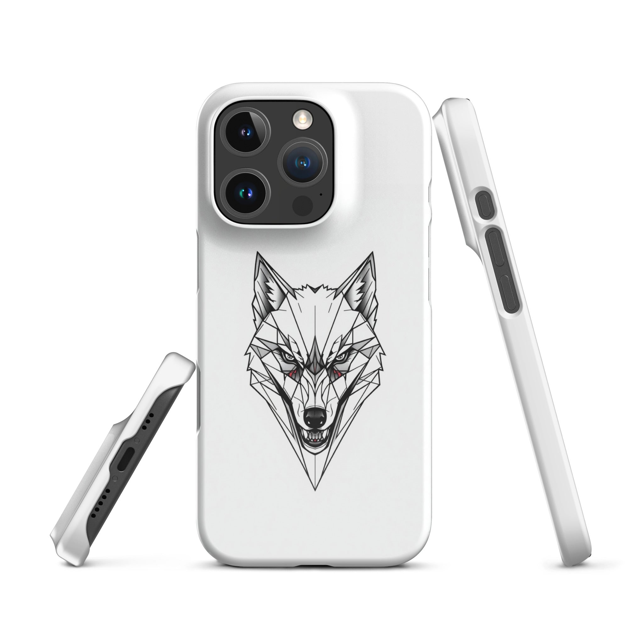 Foto di - Cover Resistente e Compatibile con Ricarica Wireless iPhone – Testa Di Lupo Frame-Smartphone-Biiply