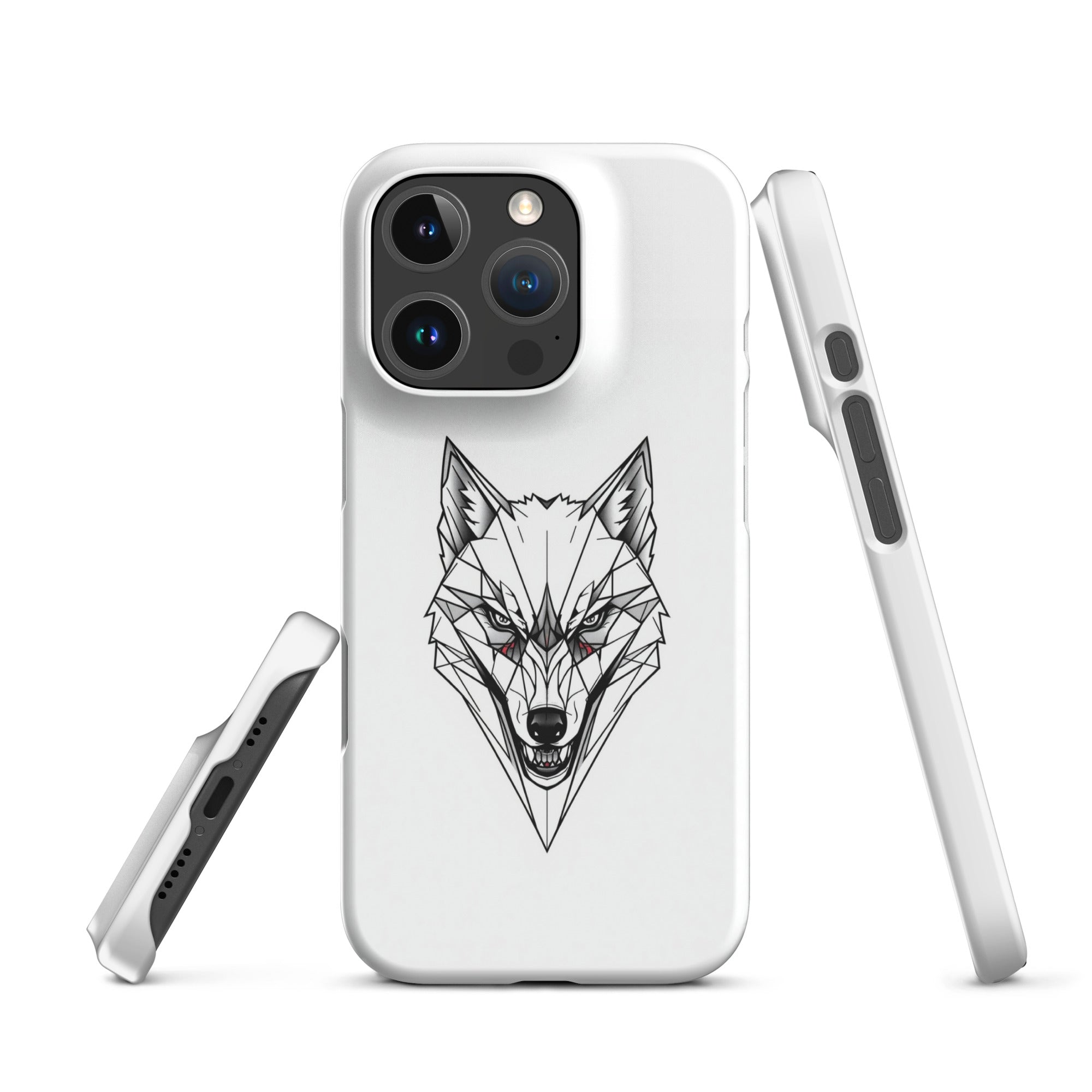 Foto di - Cover Resistente e Compatibile con Ricarica Wireless iPhone – Testa Di Lupo Frame-Smartphone-Biiply