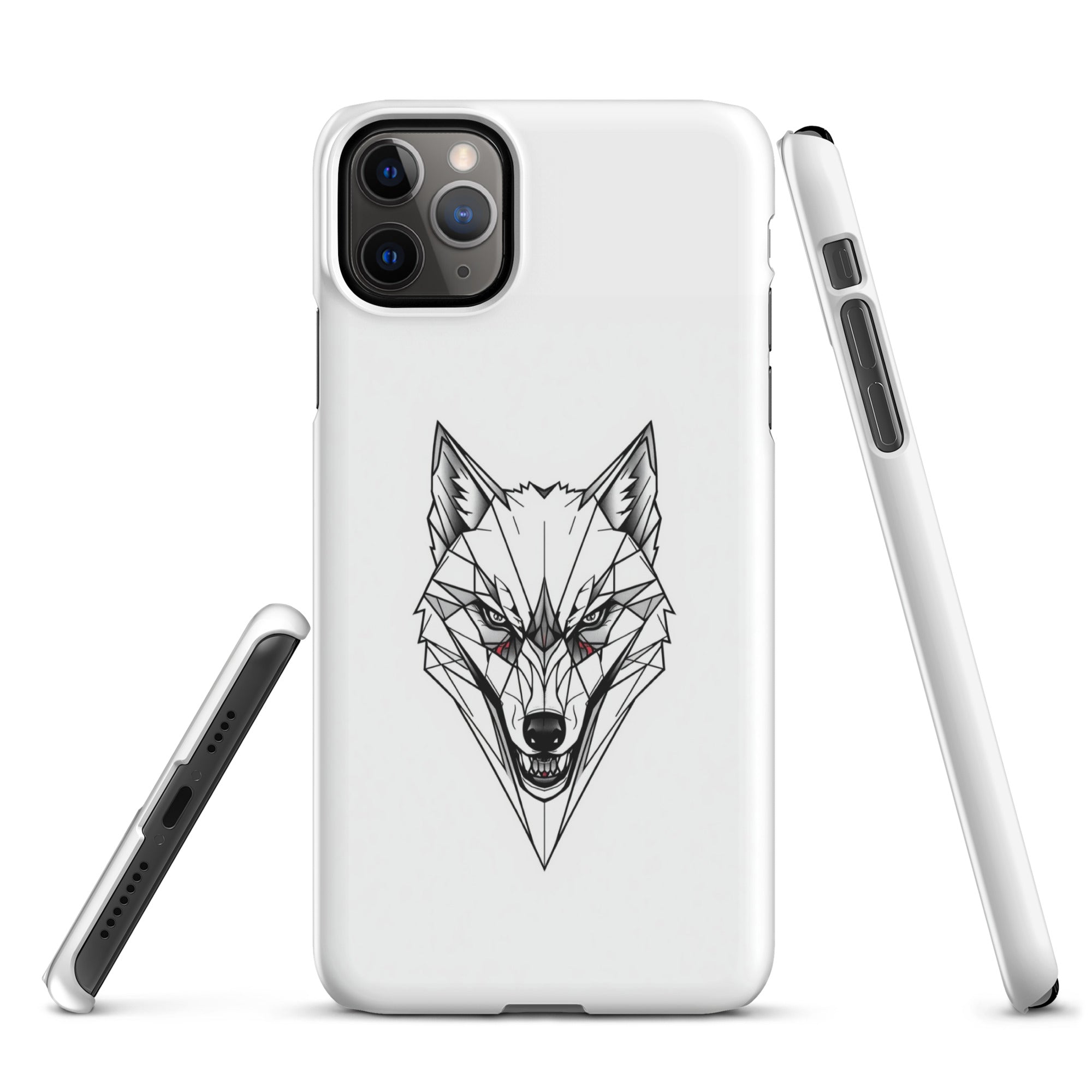 Foto di - Cover Resistente e Compatibile con Ricarica Wireless iPhone – Testa Di Lupo Frame-Smartphone-Biiply