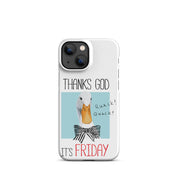 Foto di - Cover Resistente e Compatibile con Ricarica Wireless iPhone – Thanks God It's FRIDAY-Smartphone-Biiply