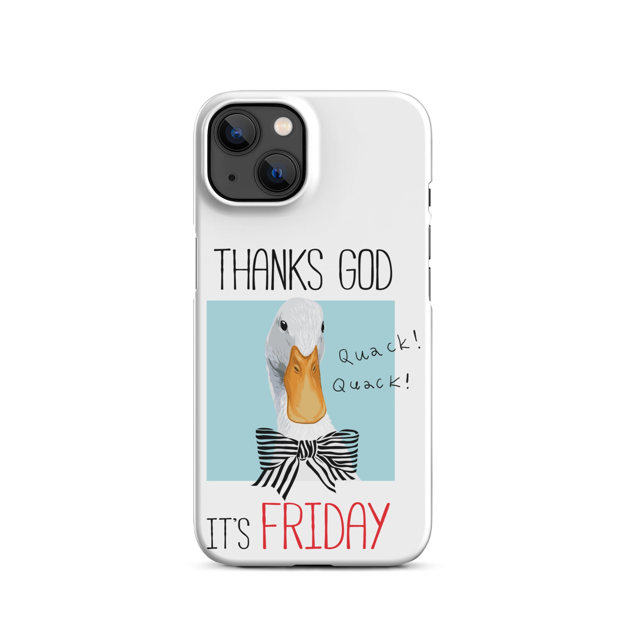 Foto di - Cover Resistente e Compatibile con Ricarica Wireless iPhone – Thanks God It's FRIDAY-Smartphone-Biiply