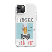 Foto di - Cover Resistente e Compatibile con Ricarica Wireless iPhone – Thanks God It's FRIDAY-Smartphone-Biiply