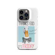 Foto di - Cover Resistente e Compatibile con Ricarica Wireless iPhone – Thanks God It's FRIDAY-Smartphone-Biiply