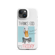 Foto di - Cover Resistente e Compatibile con Ricarica Wireless iPhone – Thanks God It's FRIDAY-Smartphone-Biiply