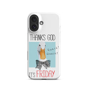 Foto di - Cover Resistente e Compatibile con Ricarica Wireless iPhone – Thanks God It's FRIDAY-Smartphone-Biiply