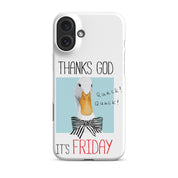 Foto di - Cover Resistente e Compatibile con Ricarica Wireless iPhone – Thanks God It's FRIDAY-Smartphone-Biiply
