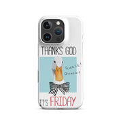 Foto di - Cover Resistente e Compatibile con Ricarica Wireless iPhone – Thanks God It's FRIDAY-Smartphone-Biiply