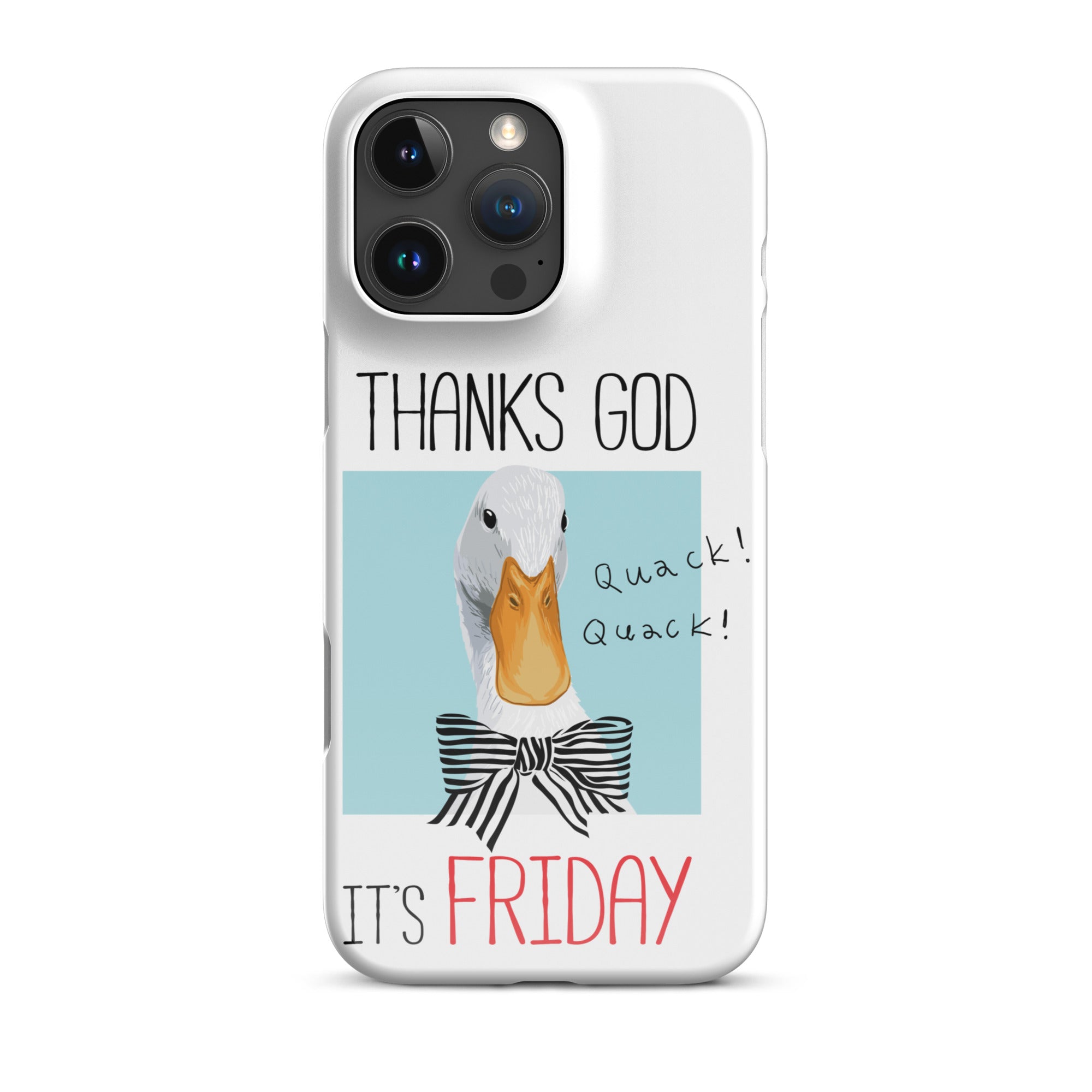Foto di - Cover Resistente e Compatibile con Ricarica Wireless iPhone – Thanks God It's FRIDAY-Smartphone-Biiply
