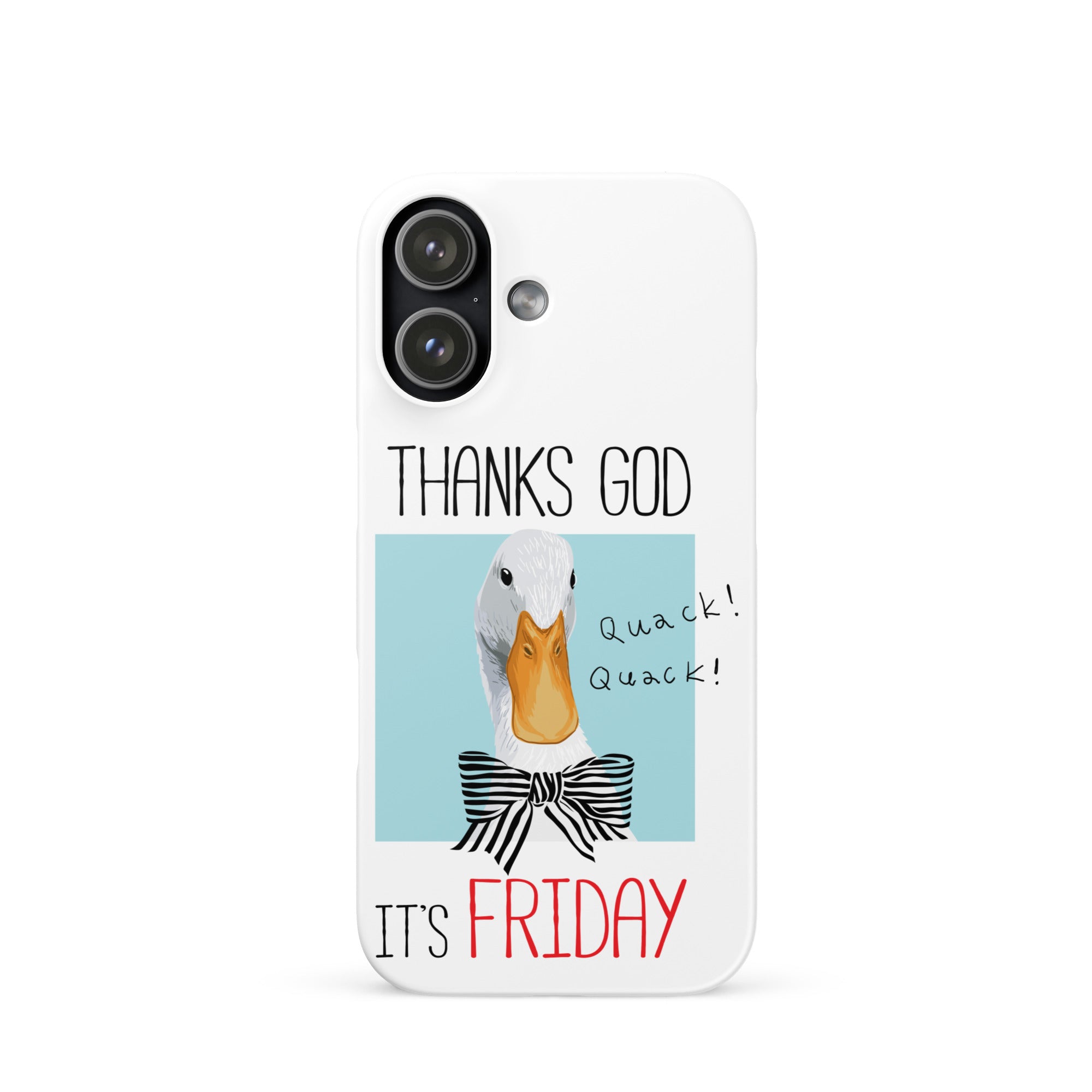 Foto di - Cover Resistente e Compatibile con Ricarica Wireless iPhone – Thanks God It's FRIDAY-Smartphone-Biiply