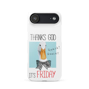 Foto di - Cover Resistente e Compatibile con Ricarica Wireless iPhone – Thanks God It's FRIDAY-Smartphone-Biiply