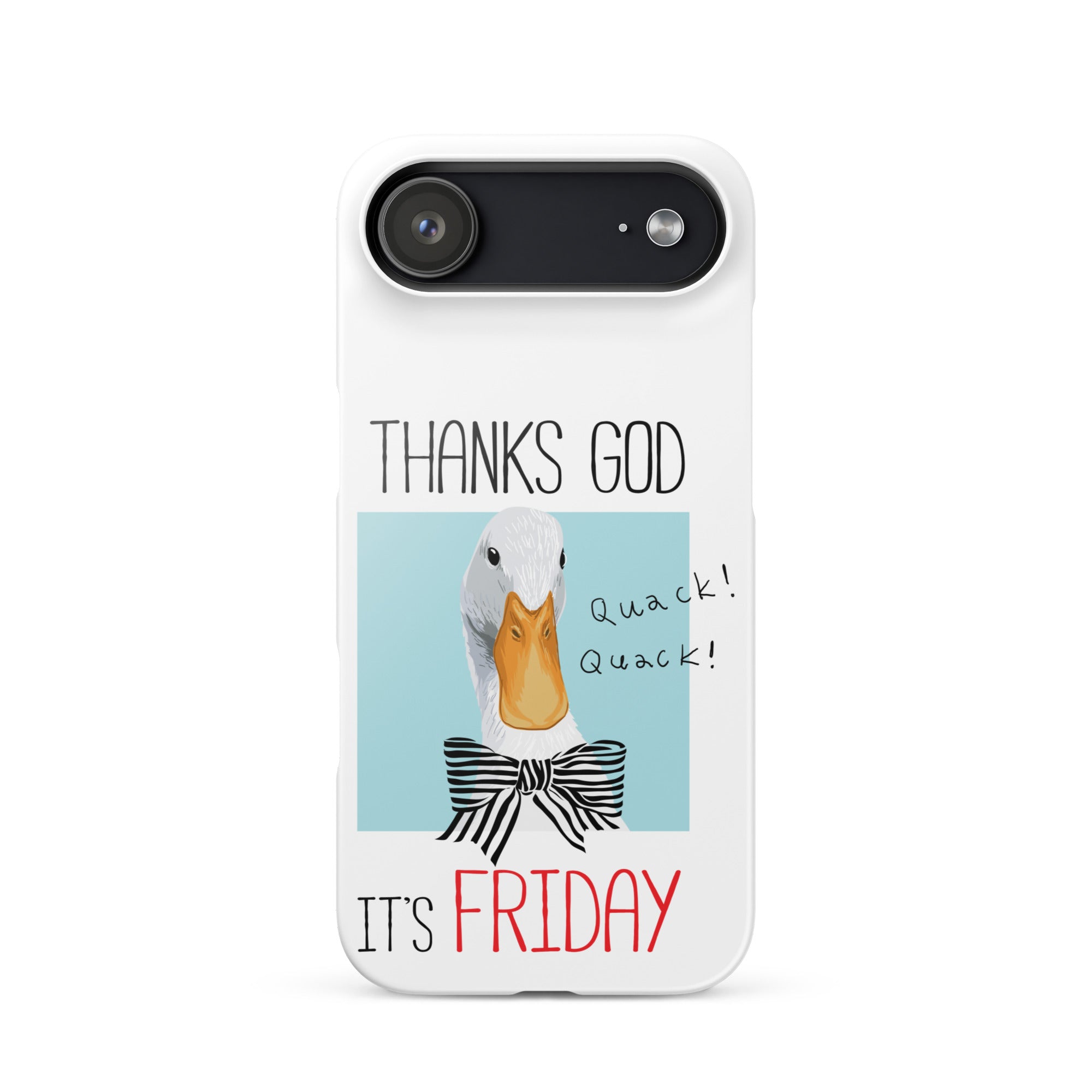 Foto di - Cover Resistente e Compatibile con Ricarica Wireless iPhone – Thanks God It's FRIDAY-Smartphone-Biiply