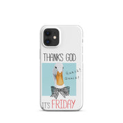 Foto di - Cover Resistente e Compatibile con Ricarica Wireless iPhone – Thanks God It's FRIDAY-Smartphone-Biiply