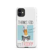 Foto di - Cover Resistente e Compatibile con Ricarica Wireless iPhone – Thanks God It's FRIDAY-Smartphone-Biiply