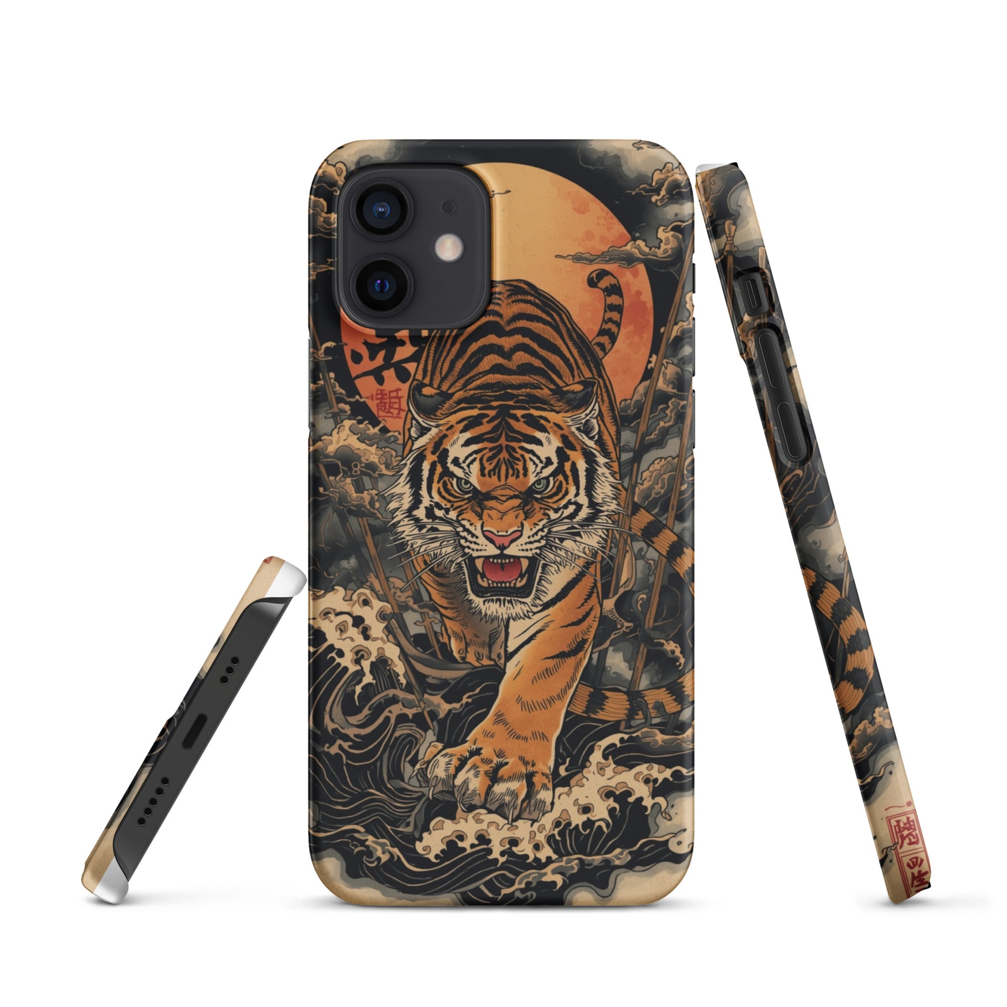 Foto di - Cover Resistente e Compatibile con Ricarica Wireless iPhone – Tigre Giapponese-Smartphone-Biiply
