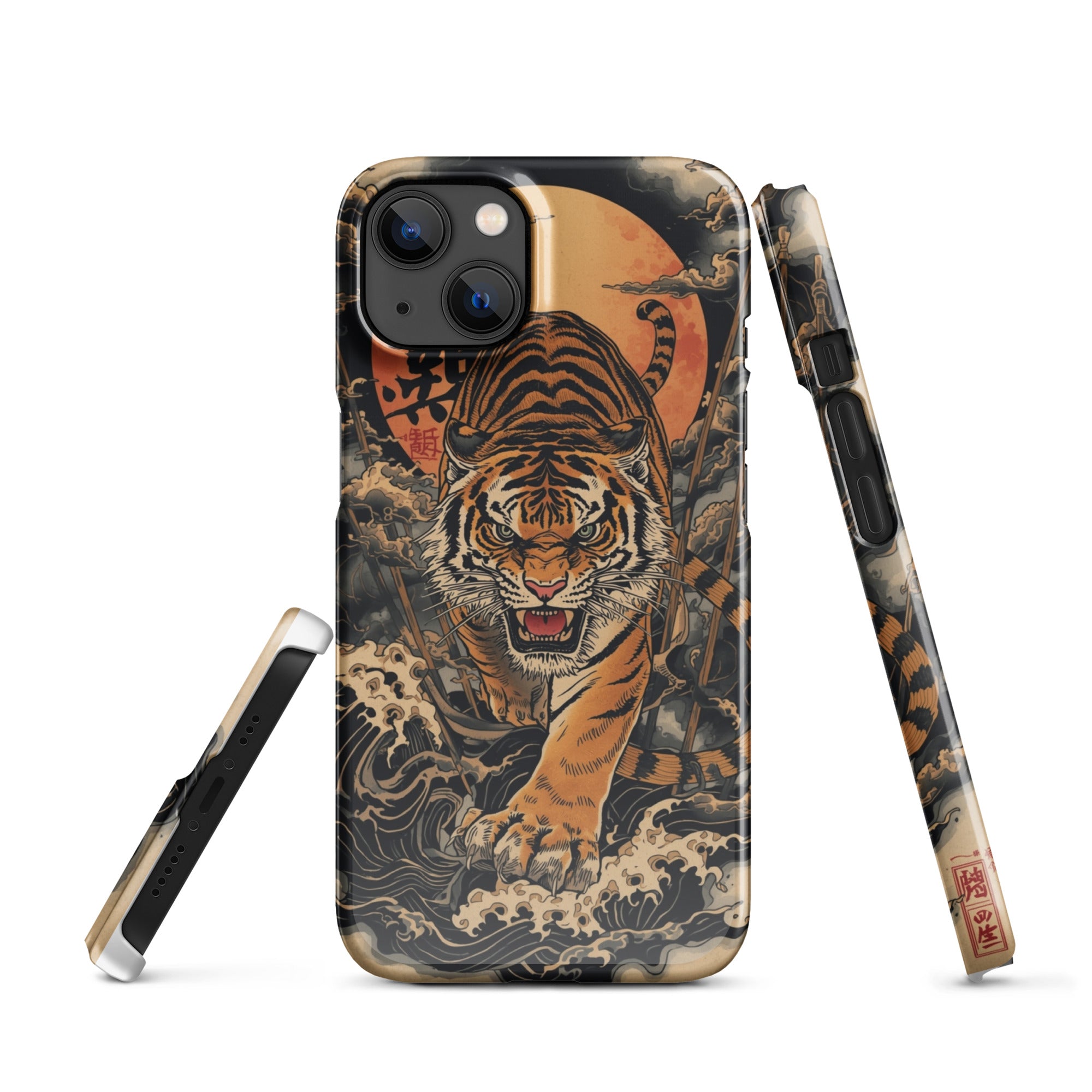Foto di - Cover Resistente e Compatibile con Ricarica Wireless iPhone – Tigre Giapponese-Smartphone-Biiply