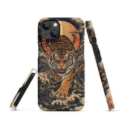 Foto di - Cover Resistente e Compatibile con Ricarica Wireless iPhone – Tigre Giapponese-Smartphone-Biiply